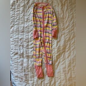 Little Sleepies Colorful Striped Footie
